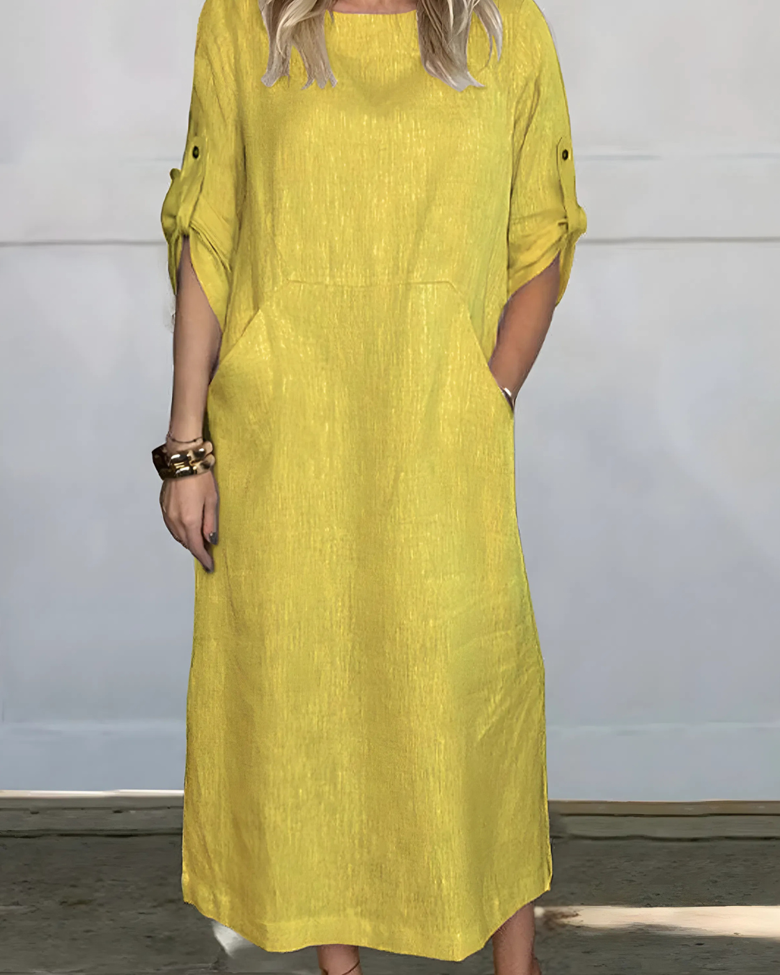 Vestido Casual Susan | Linho Puro - (Soltinho)